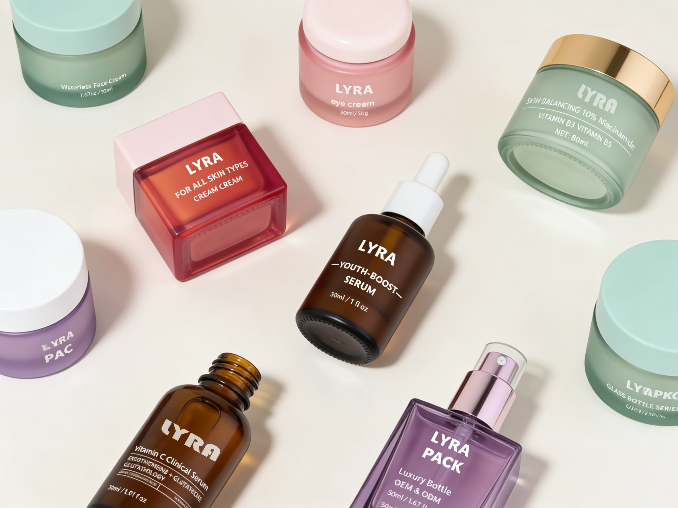 Skincare Packaging-Glass Series