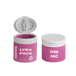 200ml New Customizable Flip Top Skincare Jar