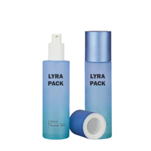 100ml Custom Flat Shoulder Glass Pump Bottle