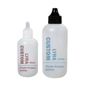 60ml Empty PE Plastic Dropper Bottle for Foundation