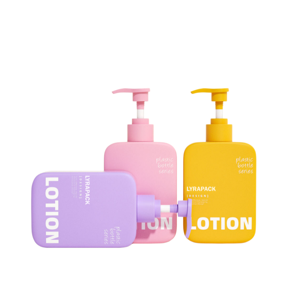 300ml High Quality Square Plastic Lotion Bottle