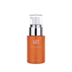 30ml Custom Glass Pump Bottle with Silver Collar