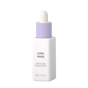 50ml Custom Square Plastic Dropper Serum Bottle