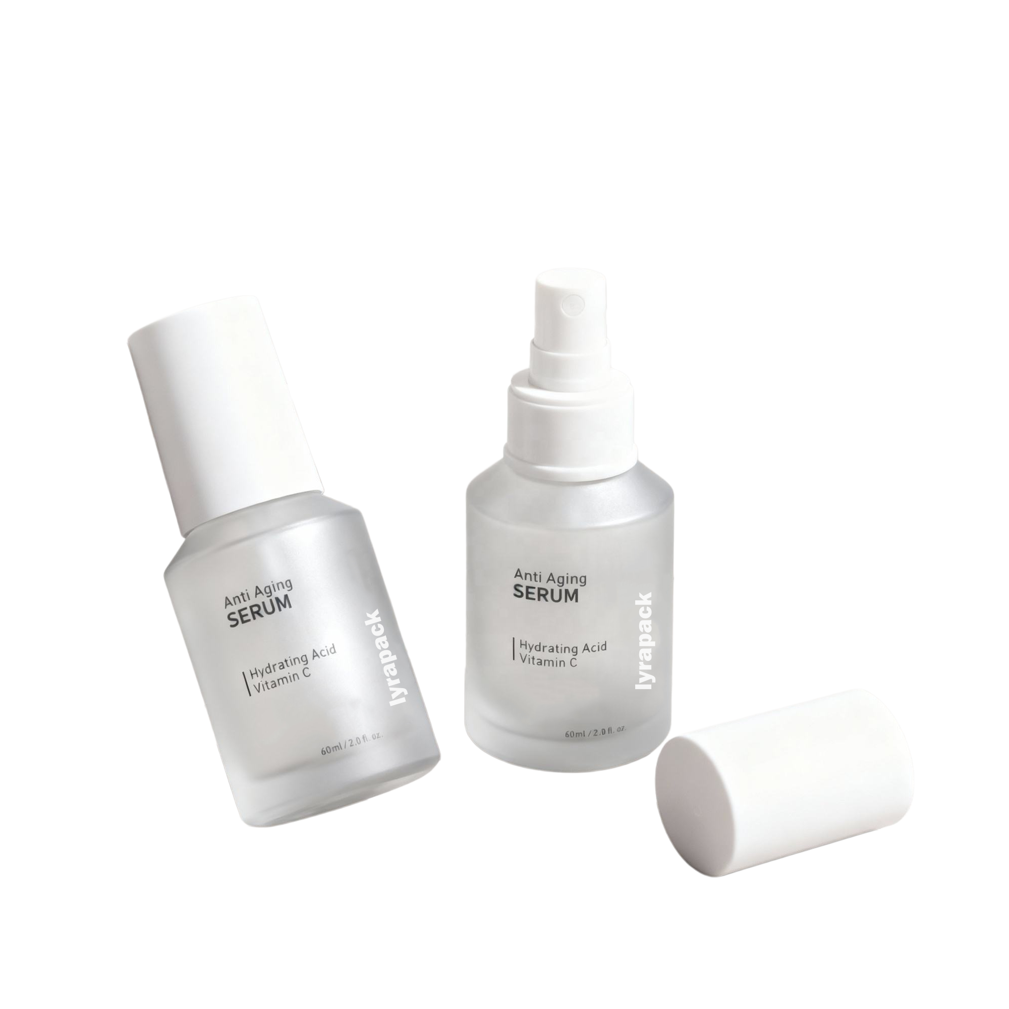 60ml Custom High End Frosted Glass Spray Bottle