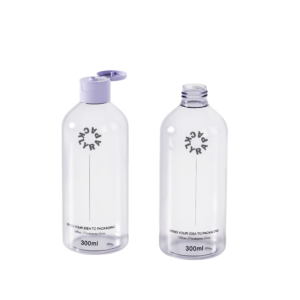 300ml New Flip Top Cap Plastic Toner Bottle