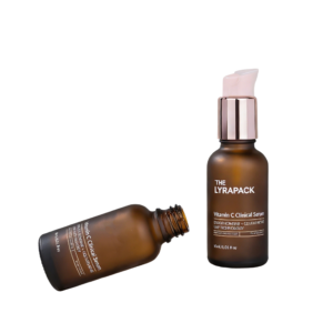 30ml Custom Amber Glass Skincare Bottle