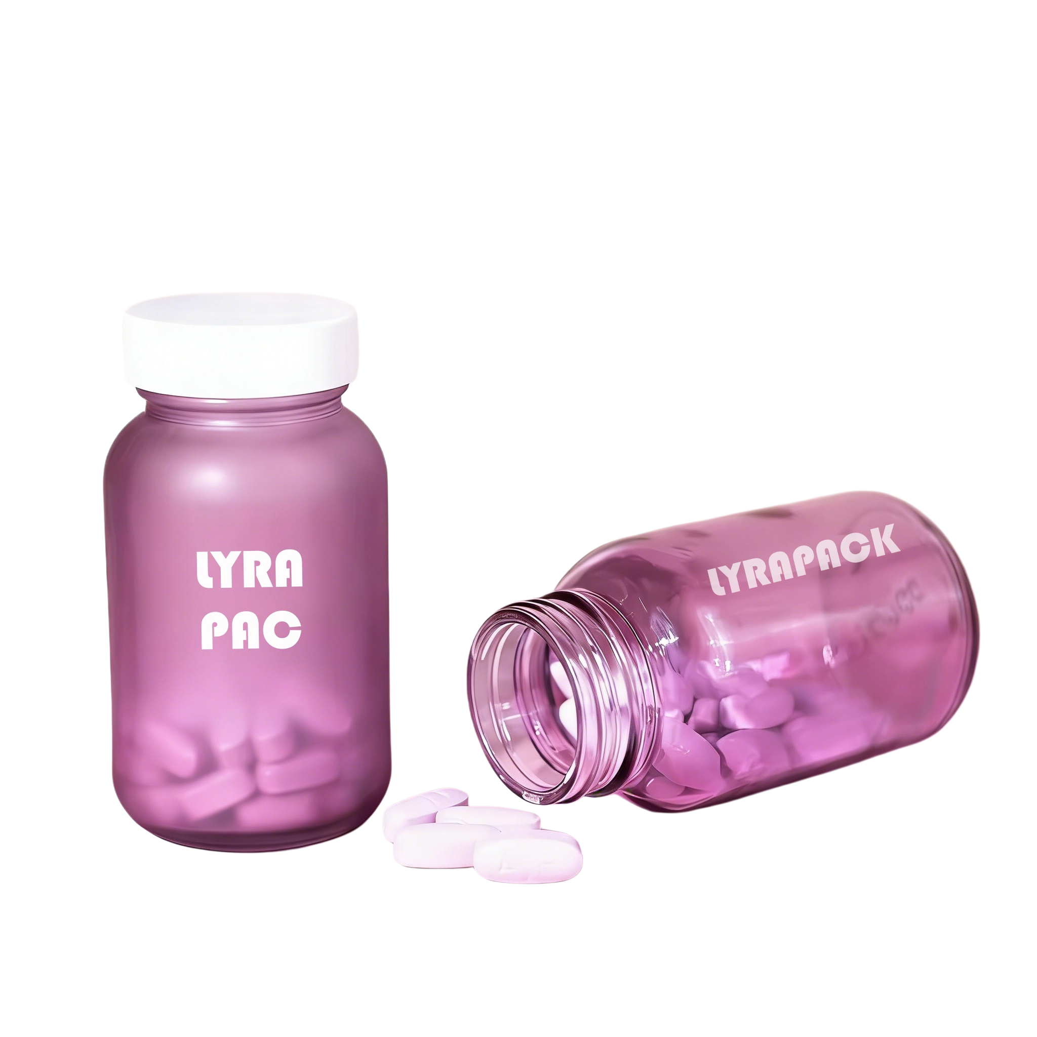 100ml Frosted Glass Bottle for Supplements