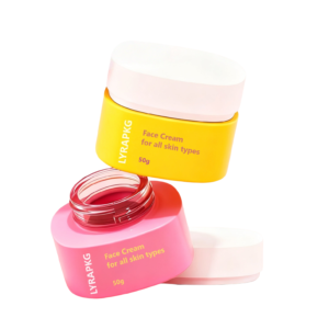 50ml Oval Shape Skincare Cream Glass Jar