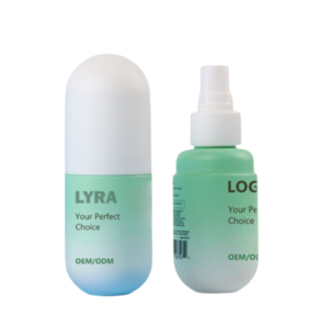 85ml Capsule Shape PET Plastic Spray Pump Bottle