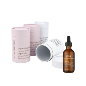 Custom Paper Tube Box Skincare Packaging