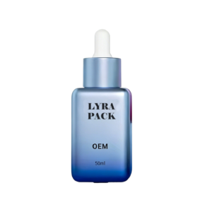 50ml Electroplated Square Dropper Glass Bottle